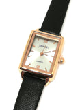 Montre cuir noir