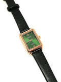 Montre femme cadran vert