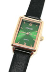 Montre femme cadran vert