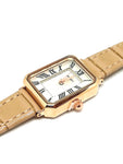 Montre cuir beige