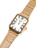 Montre cuir beige