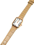 Montre cuir beige