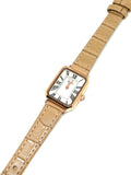 Montre cuir beige