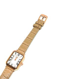 Montre cuir beige