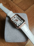 Montre femme chiffre romain - Blanc