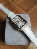 Montre femme chiffre romain - Blanc