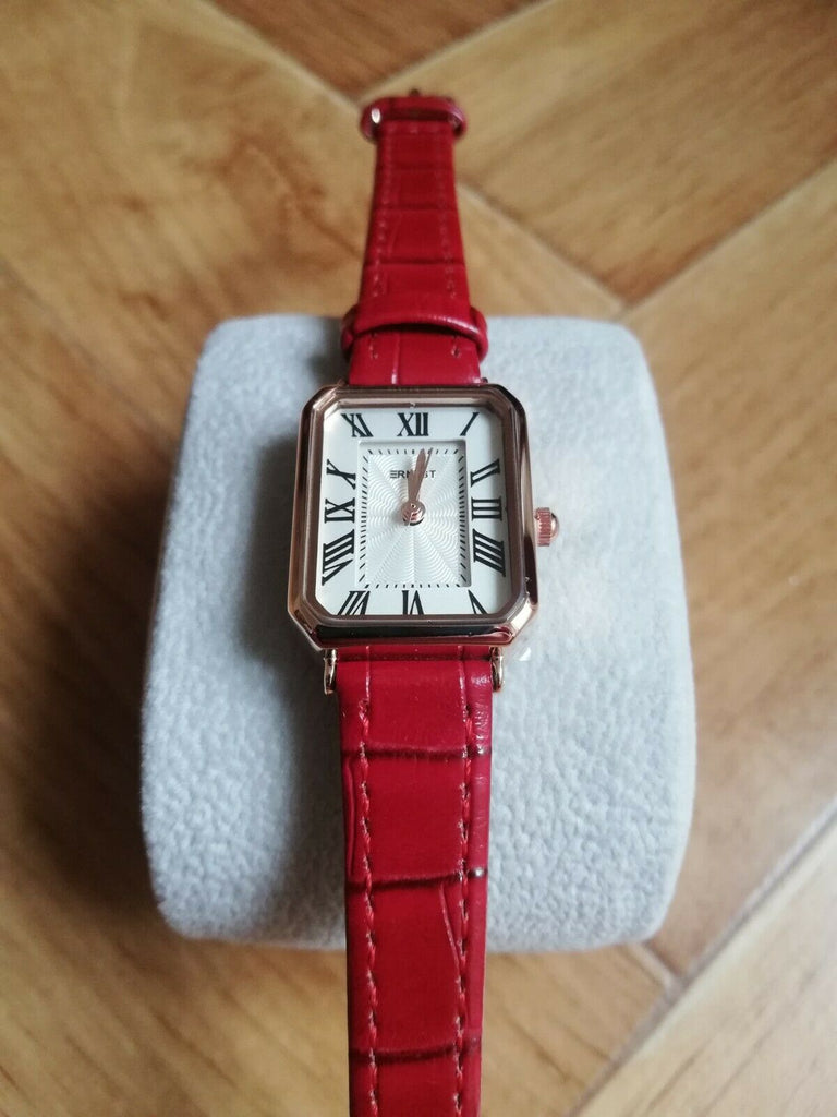 Montre femme chiffre romain Rouge Big bijoux