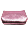 Porte monnaie cuir rose bombon brillant