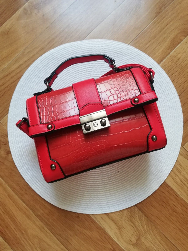 Sac a top main style croco